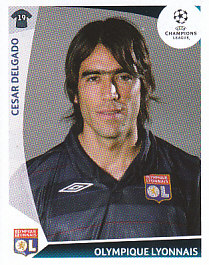 Cesar Delgado Olympique Lyonnais samolepka UEFA Champions League 2009/10 #304
